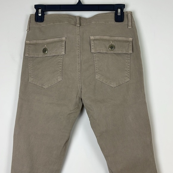 The GREAT. The Skinny Armies Corduroy Pants Beige Size 27 - Picture 6 of 11